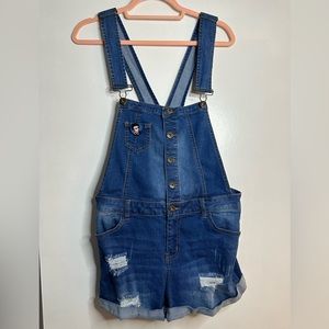 Basic Denim Wax Overall Jeans - Size M